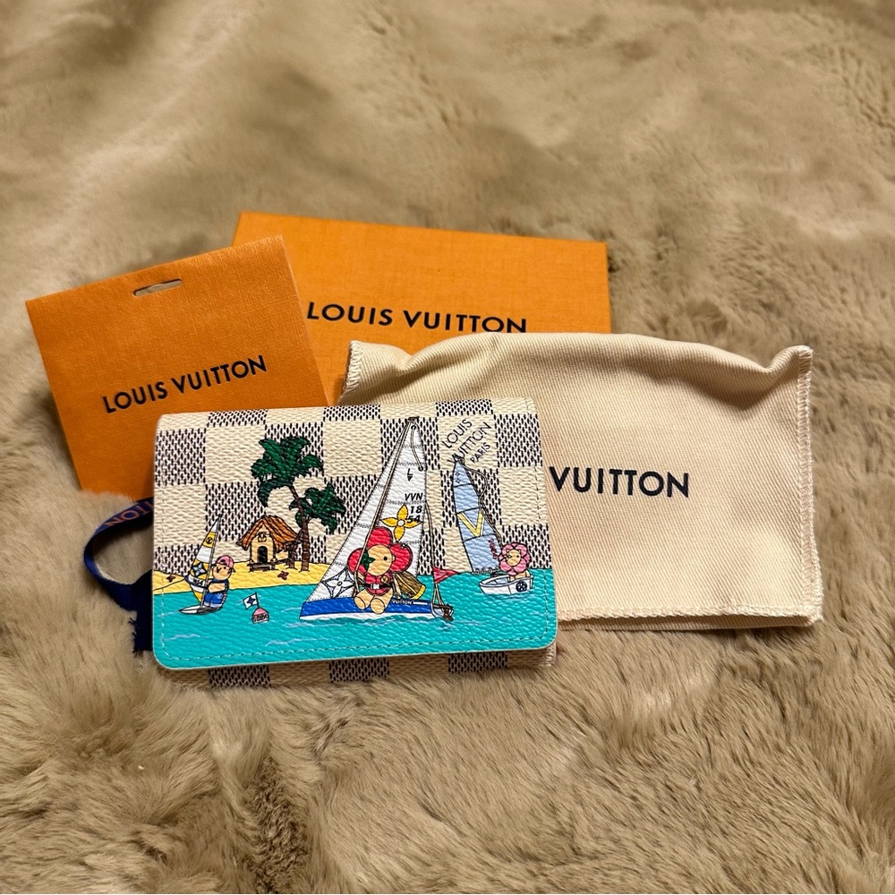 LOUIS VUITTON Rosalie Coin Purse N40506 Vivienne In Damier Azur 2023 Collection